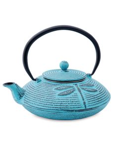 Gietijzeren theepot "Dragonfly" turquoise 800 ml