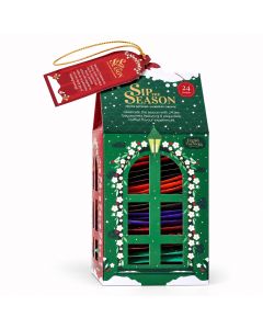 Groene English Tea Shop Lantern Tea House cadeauverpakking met 24 theezakjes en acht feestelijke theesmaken.