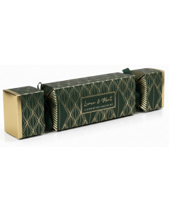 Lemon & Mint geurkaarsenset in groene luxe crackerverpakking met goudaccenten