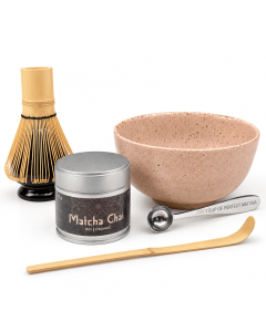 Matcha chai geschenkset perzik