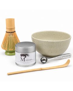 Matcha geschenkset zand