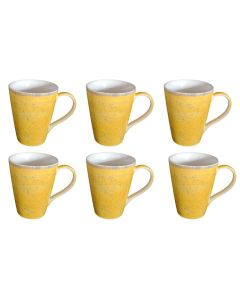 Mokkenset okergeel (6 stuks)