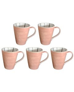 Mokkenset parel roze (5 stuks)