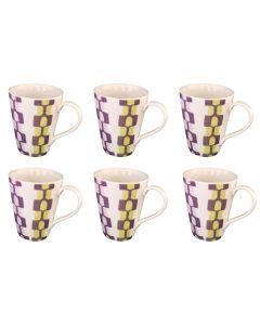 Mokkenset blokmotief (6 stuks)