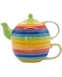 Tea for One regenboog gestreept