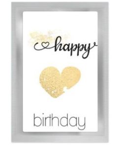 Theekaart "Happy Birthday"