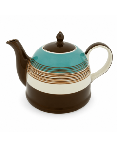 theepot-bruin-blauw-gestreept-bruine-dop.jpg
Alt-tekst afbeelding: Bruin-witte theepot met turquoise vlak, fijne bruine strepen, bruine dop en donkerbruine schenktuit.